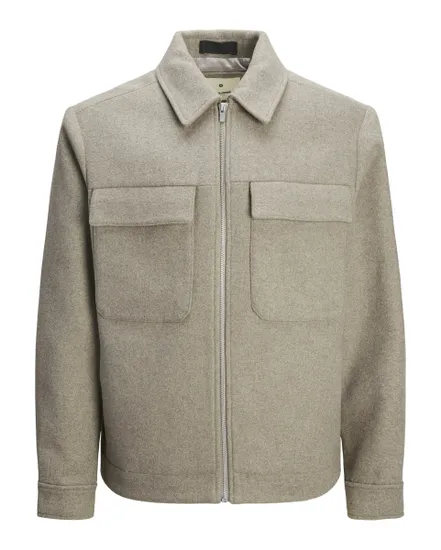 Coupe-vent Homme JPRCCRUSSEL WOOL BLEND JACKET SN Gris