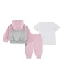 Ensemble de survetement Bébé NKN COLOR BLOCKED HBR JOGGER S Rose