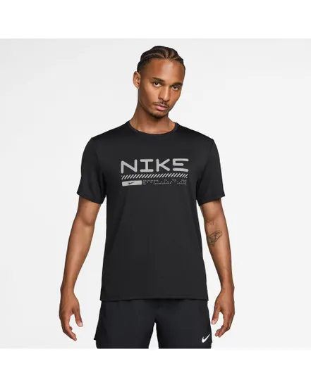 T-shirt Homme M NK WINTER MILER SS TOP Noir