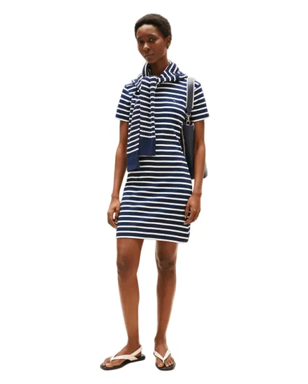 Robe courte Femme NEW CODY STR SLIM SHORT DRS SS Bleu Marine