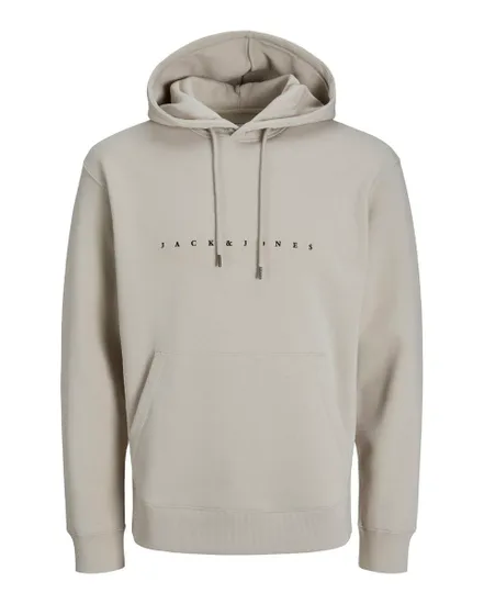 Sweat à capuche manches longues Homme JJESTAR JJ SWEAT HOOD NOOS Gris