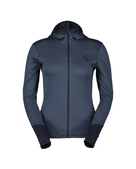 Veste polaire Femme DEFINED LIGHT HOODY Bleu Métal/Bleu foncé