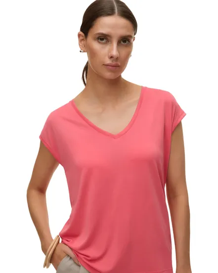 T-Shirt Femme VMFILLI SS V-Neck Tee Noos
