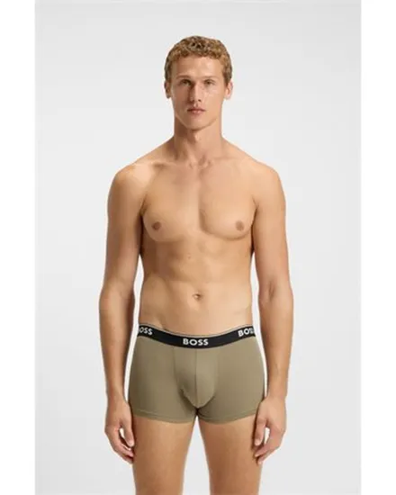 Lot de 3 boxers Homme TRUNK 3P POWER DESIG Brun Clair