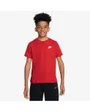 T-shirt Enfant plus agé K NSW TEE EMB FUTURA LBR Rouge