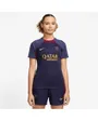 Maillot de football Femme PSG W NK DF STRK SS TOP K Bleu