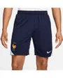 Short de football Homme FFF M NK DF STRK KZ France Bleu