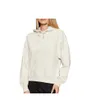 Sweat à capuche Femme A- LOGO EMB FRENCH TERRY PO HOOD Vanille Chiné