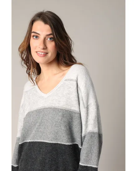 Pull Femme LODINA PU W Gris