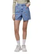 Short Jean Femme Broderie Florale