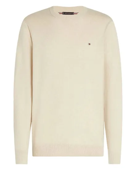 Pull col rond Homme PIMA ORG CTN CASHMERE CREW NECK Écru Chiné