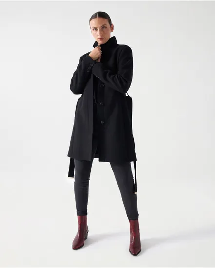 Manteau Femme THE REIMAGINED WOOL COAT Noir