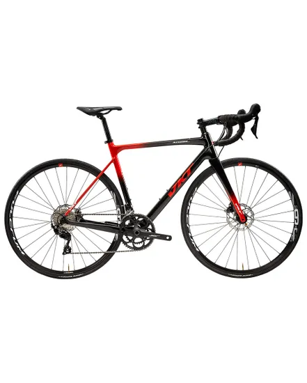 Vélo de route Unisexe ATHOM DISC ULTEGRA DI2 2X12V Noir/Rouge