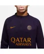 Haut zip manches longues Homme PSG M NK SF WW STRKE DRL TP Bleu