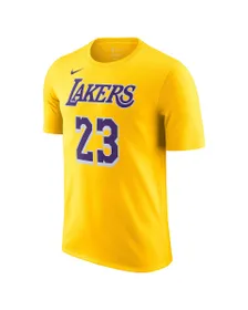 T-shirt de basketball Homme LAL M NK ES NN SS TEE Jaune