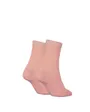 Lot de 2 paires de chaussettes Femme CK WOMEN SHORT SOCK 2P SHINY LOGO Rose