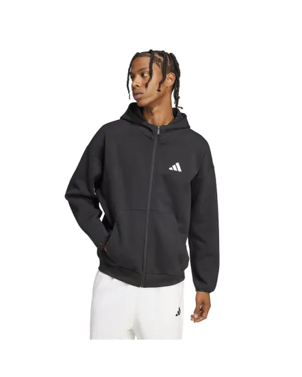 Sweat zip à capuche Homme M FI SL FZ Noir