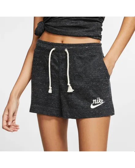 Short femme W NSW GYM VNTG JSY MR SHORT Noir