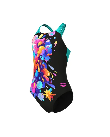 Maillot De Bain Fille Painting Swimsuit V Back