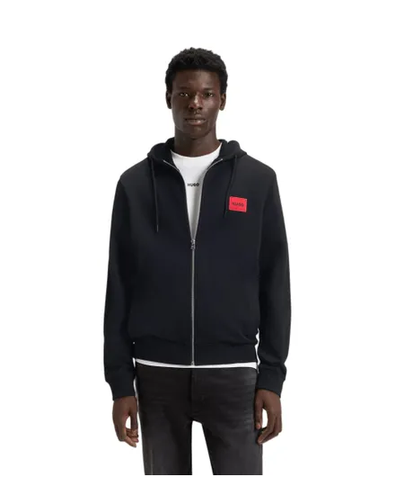 Sweat zippé à capuche Homme DAPLE212 Noir