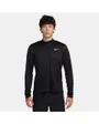 Haut col zip Homme M NK DF PACER TOP HZ Noir