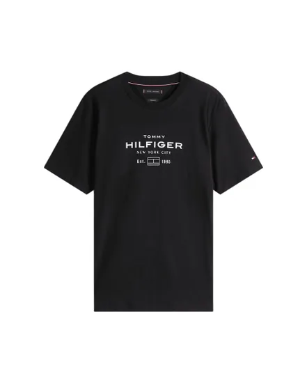 T-shirt col rond Homme HILFIGER STACK GRAPHIC TEE Noir