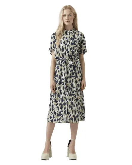 Robe Chemise Femme VMMENNY SS Calf Shirt Dress