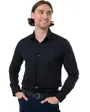 Chemise Homme Slim Essential Poplin Noire