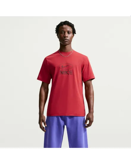 T-shirt Homme M NK DF UV HYVERSE TOP FLD GFX Rouge