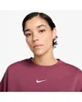 Sweat Femme W NSW PHNX FLC OOS CREW Bordeaux