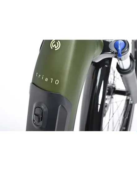 Vélo électrique urbain Unisexe TRIA 10 WAVE Vert