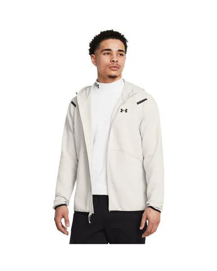 Veste zip à capuche Homme UA UNSTOPPABLE FLC FZ HD EU Beige