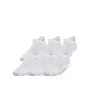 Lot de 6 paires de chaussettes Enfant UA YTH ESSENTIAL NO SHOW Blanc