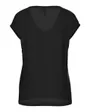 T-shirt manches courtes Femme PCBILLO TEE LUREX STRIPES JRS NOOS BC Noir