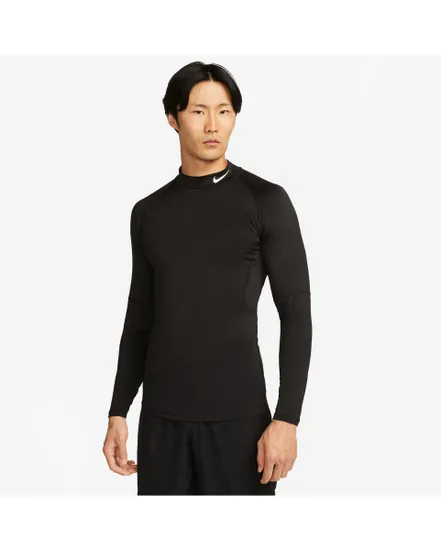 Haut d'entrainement Homme M NP DF TIGHT LS MOCK Noir