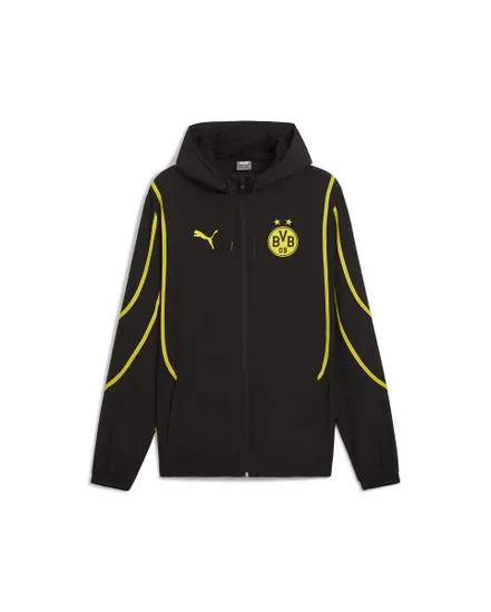 Veste zip à capuche Homme BVB PREM WOV JKT Noir