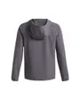 Veste à capuche Enfant UA VIBE WOVEN WINDBREAKER Gris