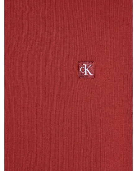 Sweat à capuche Homme CK EMBRO BADGE HOODI Rouge