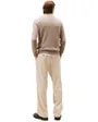 Pull col zippé Homme PIMA ORG CTN CASHMERE ZIP MOCK Taupe Chiné