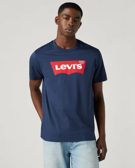 T-shirt Homme GRAPHIC SET-IN NECK Bleu