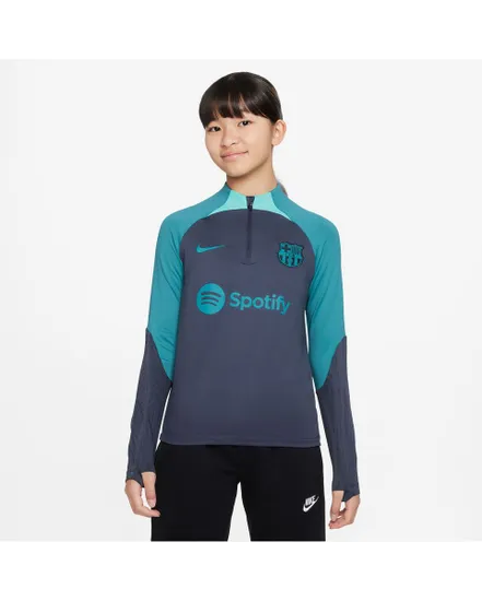 Maillot zip manches longues Enfant FCB YNK DF STRK DRILL TOP K 3R Bleu