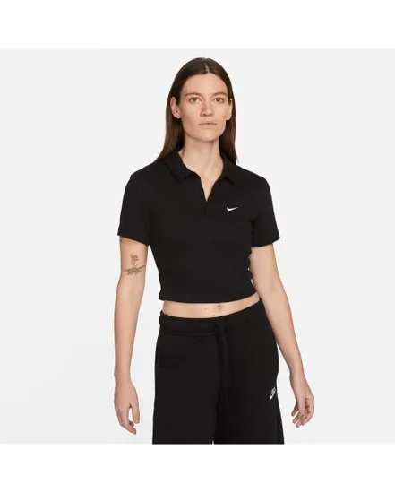 Polo Femme W NSW ESSNTL SS POLO CRP TOP Noir