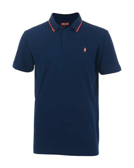 Polo manches courtes Homme POLO MC MAILLE PIQUEE Bleu