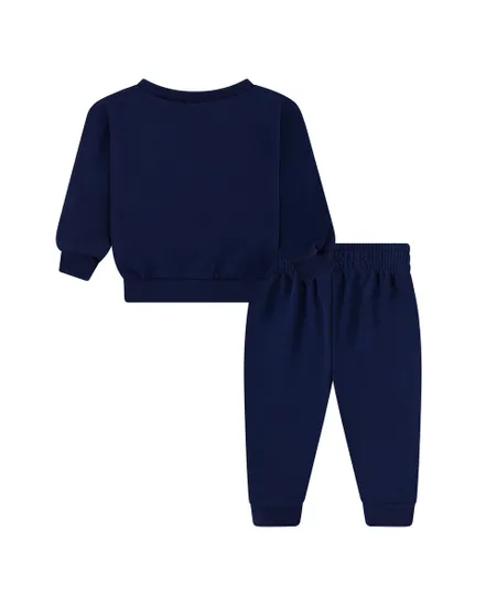 Ensemble de survetement Bébé NKN ESSENTIAL FLEECE CREW SET Bleu