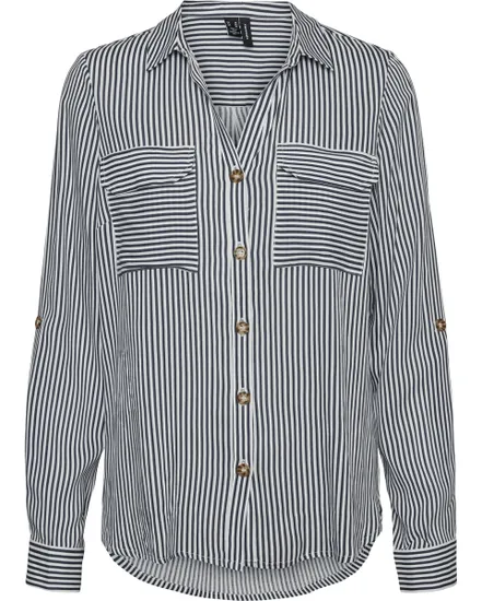 Chemise Femme VMBUMPY L/S Shirt New Wvn Noos