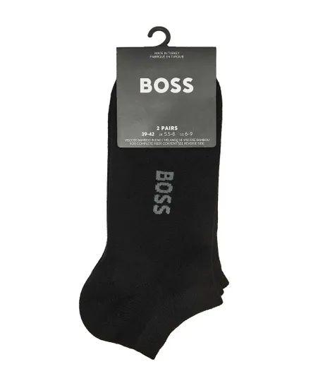 Lot de 2 paires de chaussettes Homme 2P AS LOGO BAMBOO Noir