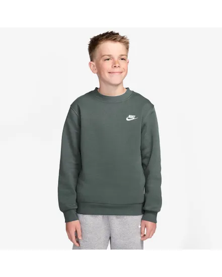 Sweat Garçon K NSW CLUB FLC CREW LS LBR Vert