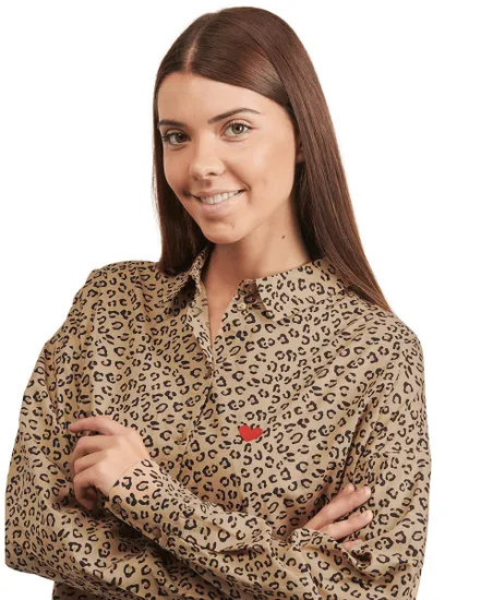 Chemise Femme PCJANNE Imprimé Animal