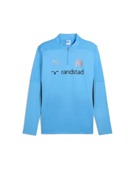 Haut d'entrainement Homme OM TRAINING 1/4 ZIP TOP Bleu