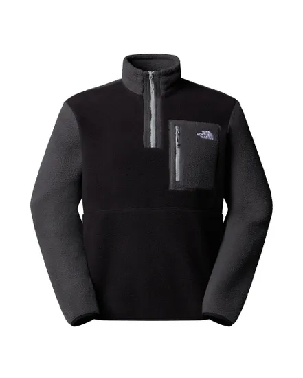Polaire col zip Homme M YUMIORI 1/4 ZIP Noir